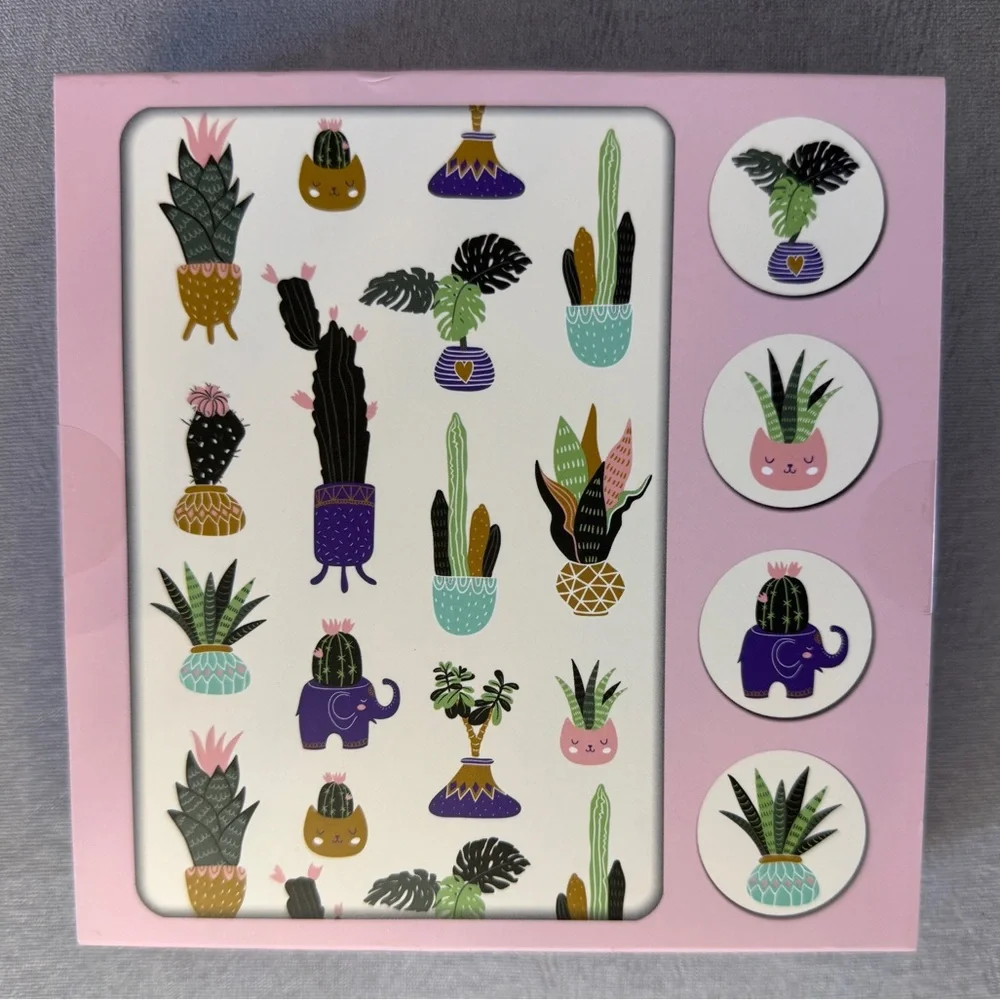 Note Card Set — Garden Themed with Garden Stickers